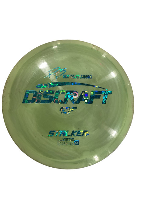 Vist Large View of Product Image Which is Used Discraft STALKER ESP Disc Golf Driver Green
