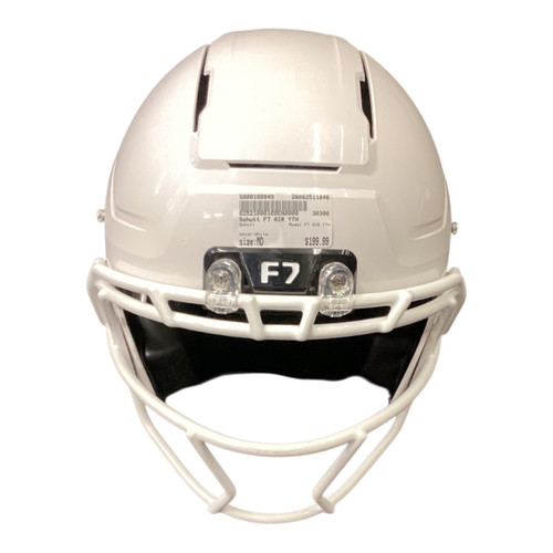 Vist Large View of Product Image Which is Used Schutt F7 AIR YTH FB Helmet White MD
