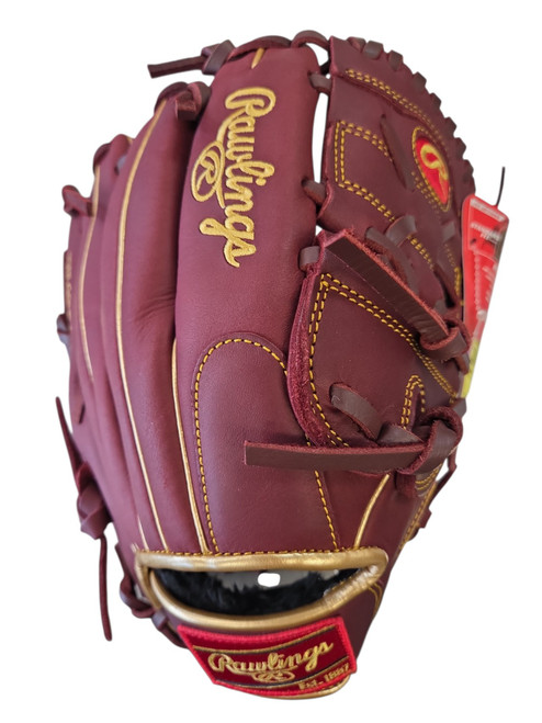 Vist Large View of Product Image Which is Used Rawlings R9 BB/SB Glove RH Throw None 12"