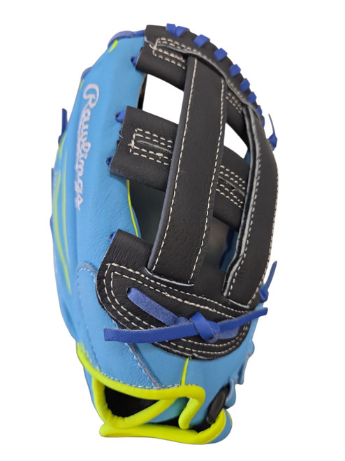 Vist Large View of Product Image Which is Used Rawlings SURE CATCH BB/SB Glove RH Throw Royal Blue 11 1/2"