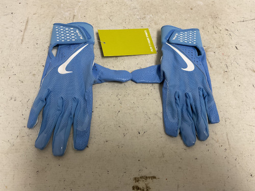 Vist Large View of Product Image Which is Used Nike ALPHA BATTING GLOVES BB/SB Batting Gloves Carolina Blue LG