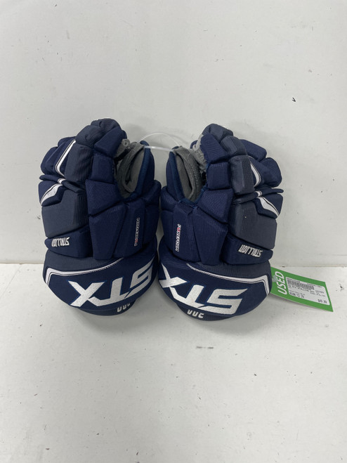 Vist Large View of Product Image Which is Used STX STALLION Junior Gloves Navy Blue 12"