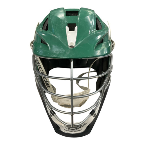 Vist Large View of Product Image Which is Used Cascade S Lacrosse Helmet Green One Size