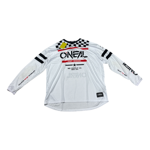 Vist Large View of Product Image Which is Used Oneal Adult Motocross Top White 2X