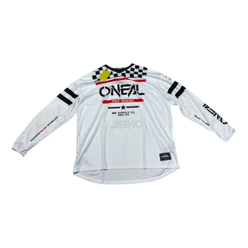 Vist Large View of Product Image Which is Used Oneal Adult Motocross Top White 2X