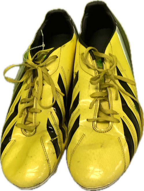 Vist Large View of Product Image Which is Used Adidas Soccer Cleats Yellow Senior 11