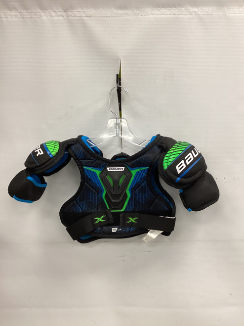 Vist Large View of Product Image Which is Used Bauer X SHOULDERS Youth Shoulder Pads LG