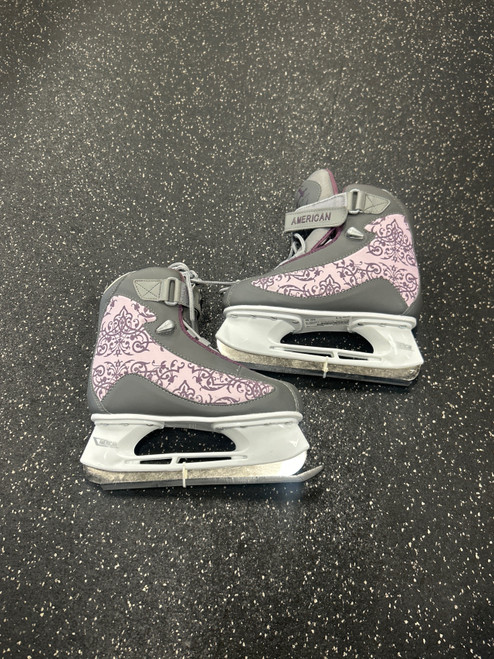 Vist Large View of Product Image Which is Used American Athletic FIGURE SKATES WomensFigure Skate Grey Senior 5
