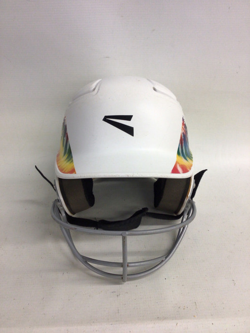 Vist Large View of Product Image Which is Used Easton BATTING HELMET Batting Helmet w/Mask White SM