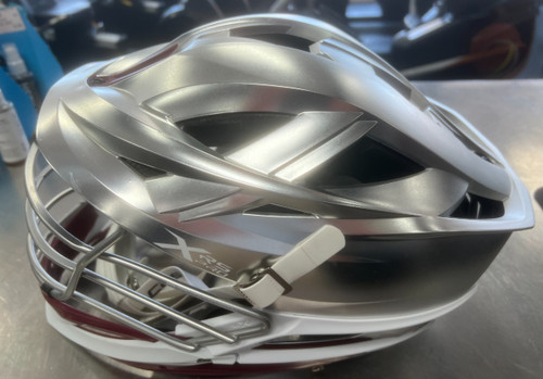 Vist Large View of Product Image Which is Cascade XRS PRO Lacrosse Helmet Grey Fits all