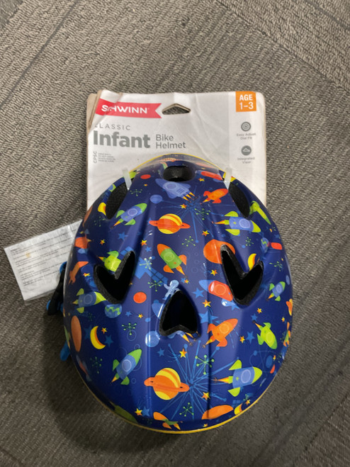 Vist Large View of Product Image Which is Used Schwinn CLASSIC INFANT BIKE HELMET Bike Helmet Navy Blue XS