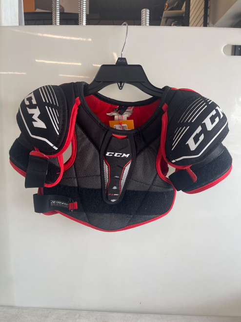 Vist Large View of Product Image Which is Used CCM JETSPEED FT350 Junior Shoulder Pads MD