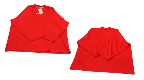 Vist Large View of Product Image Which is Used CCM Goalie Jersey Top Red Junior