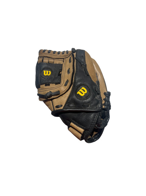 Vist Large View of Product Image Which is Used Wilson A450 BB/SB Glove RH Throw Brown 10"