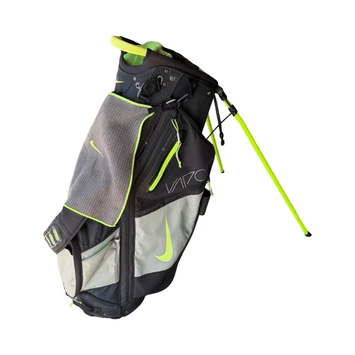 Vist Large View of Product Image Which is Used Nike VAPOR 14-WAY Mens Stand Bag Lime And Black