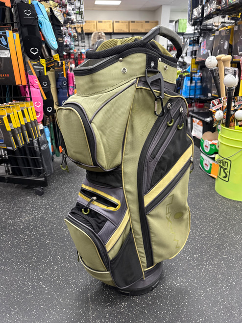 Vist Large View of Product Image Which is Used Maxfli HONORS+ Mens Cart Bag Green Broken Zipper 