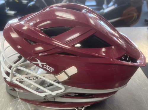 Vist Large View of Product Image Which is Cascade NEW XRS PRO MAROON Lacrosse Helmet Maroon One Size