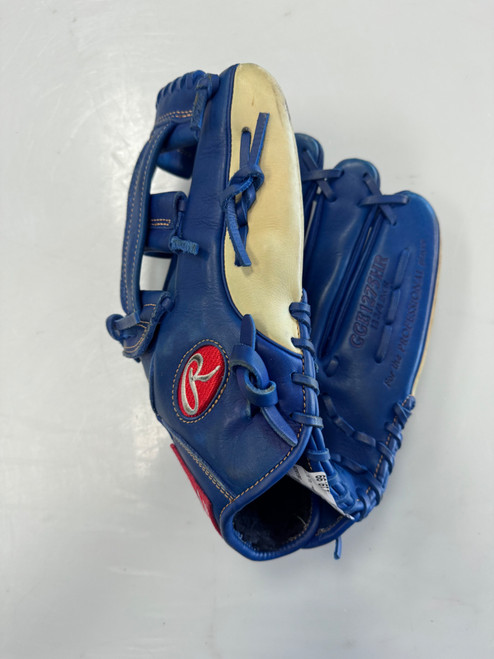 Vist Large View of Product Image Which is Used Rawlings GG ELITE BB/SB Glove RH Throw Navy Blue 12 3/4"