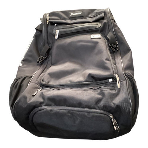 Vist Large View of Product Image Which is Used Franklin MLB ELITE TRAVELER CHROME BACKPACK BB/SB Player Backpack Black