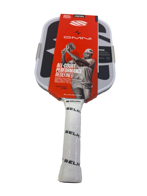 Vist Large View of Product Image Which is New Selkirk OMNI ELONGATED Pickleball Paddle White