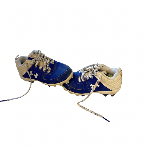 Vist Large View of Product Image Which is Used Under Armour BASEBAL CLEATS BB/SB Cleats Royal Blue Youth 09.0