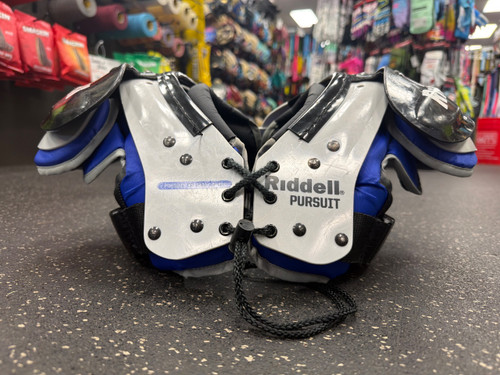 Vist Large View of Product Image Which is Used Riddell PURSUIT FB Shoulder Pads Grey XS