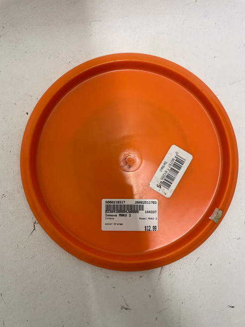 Vist Large View of Product Image Which is Used Innova MAKO 3 Disc Golf Mid Range Orange