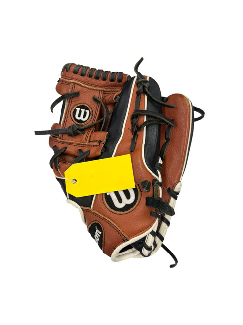 Vist Large View of Product Image Which is Used Wilson A500 BB/SB Glove RH Throw Brown 11 1/2"