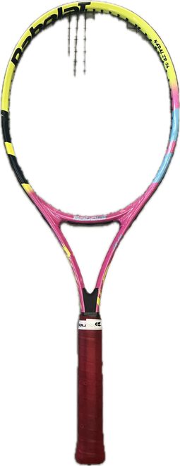 Vist Large View of Product Image Which is Used Babolat NADAL JR 25 Junior Tennis Racquet Yellow 25"
