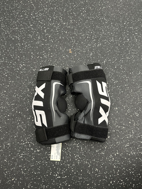 Vist Large View of Product Image Which is Used STX STALLION Lacrosse Arm Pads/Guards Black LG