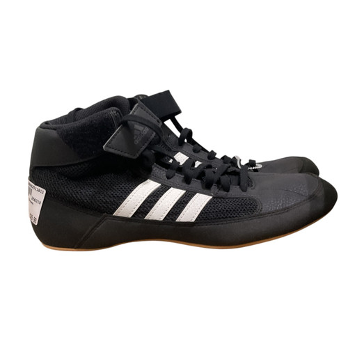 Vist Large View of Product Image Which is Used Adidas Wrestling Shoes Black Senior 7.5