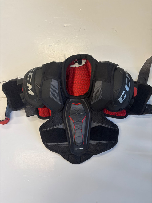 Vist Large View of Product Image Which is Used CCM CONTROL Junior Shoulder Pads SM