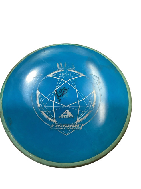 Vist Large View of Product Image Which is Used Axiom HEX Disc Golf Mid Range Royal Blue