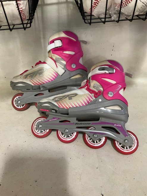 Vist Large View of Product Image Which is Used BR SKATES Junior Rec Fitness Skates Pink Adjustable