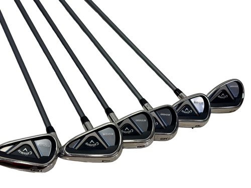 Vist Large View of Product Image Which is Used Callaway EDGE Mens Golf Iron Set RH 6I-SW w/ 75g R-Flex Shafts - Standard