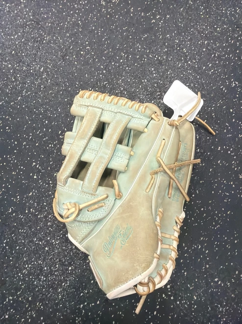 Vist Large View of Product Image Which is Used Marucci PLM98R3FP BB/SB Glove RH Throw Carolina Blue 12 3/4"
