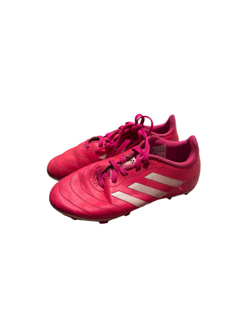 Vist Large View of Product Image Which is Used Adidas Soccer Cleats Pink Youth 13.0