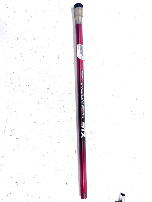 Vist Large View of Product Image Which is Used STX SCANDIUM PRO Mens Atk/Mid LAX Shaft Red