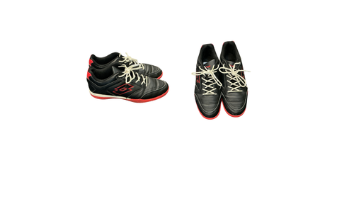 Vist Large View of Product Image Which is Used Lotto Soccer Indoor Shoes Black Senior 8.5