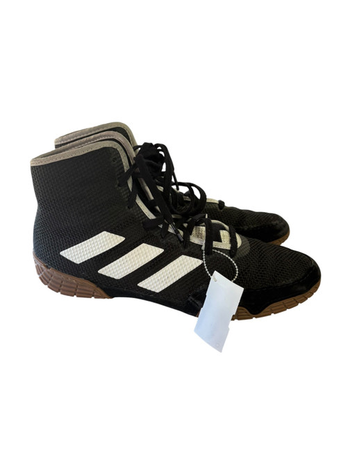 Vist Large View of Product Image Which is Used Adidas Wrestling Shoes Black Senior 9.5