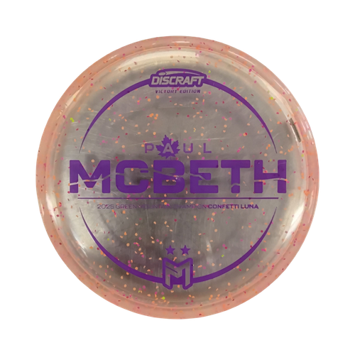 Vist Large View of Product Image Which is Used Discraft 2025 MCBETH CONFETTI LUNA Disc Golf Putter Orange 173g