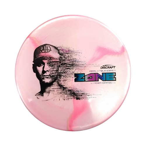 Vist Large View of Product Image Which is Used Discraft 2026 ZONE TOUR SERIES Disc Golf Putter Pink 173g