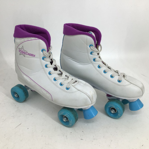 Vist Large View of Product Image Which is Used RollerDerby ROLLER SATR 600 WOMENS 10 QUAD SKATES Senior Roller Quad Skates White Senior 10