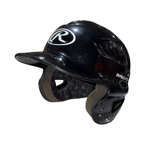 Vist Large View of Product Image Which is Used Rawlings HELMET Batting Helmet No Mask Black SM