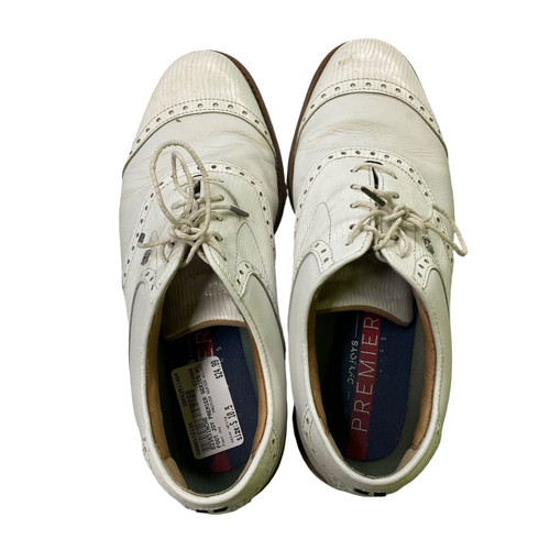 Vist Large View of Product Image Which is Used Foot Joy PREMIER SERIES WILCOX Mens Golf Shoes White Senior 10.5