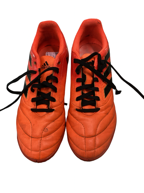 Vist Large View of Product Image Which is Used Adidas Soccer Turf Shoes Orange Junior 04.5