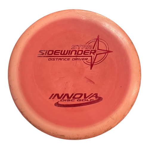 Vist Large View of Product Image Which is Used Innova STAR SIDEWINDER PFN Disc Golf Driver Red 150g
