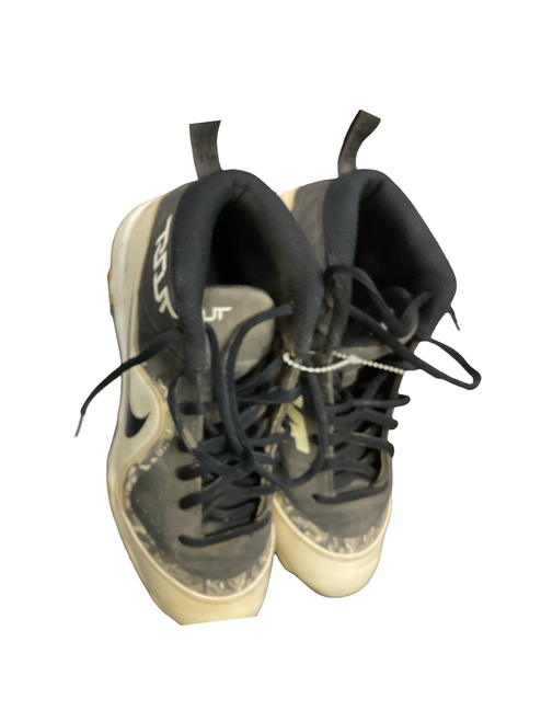 Vist Large View of Product Image Which is Used Nike TROUT BB/SB Cleats Black And White Junior 04.5