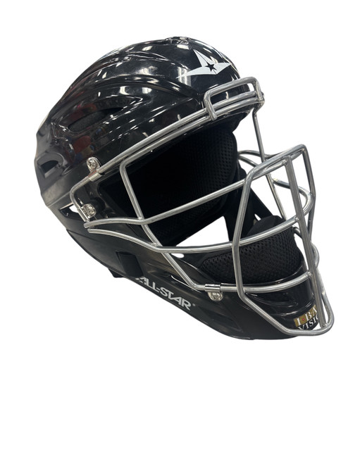 Vist Large View of Product Image Which is Used All-Star MVP CATCHERS HELMET Catchers Helmet w/Mask Black SM