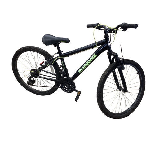 Vist Large View of Product Image Which is Used Mongoose EXCURSION Mountain Bike Boys Black 24"